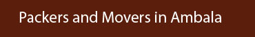 Packers and Movers Ambala