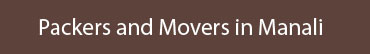 Packers and Movers Manali
